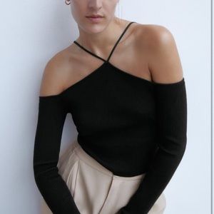 ZARA cut out knit top